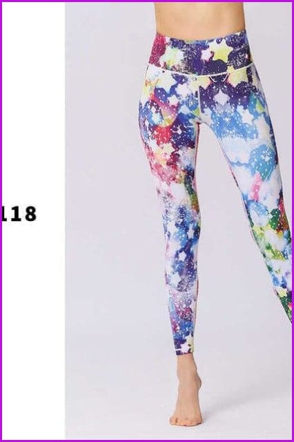 Stretched Leggings Sports Running Gym Pants DE131 - Furdela