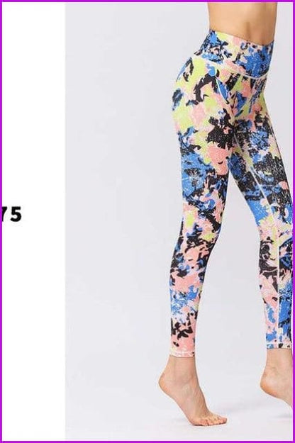 Stretched Leggings Sports Running Gym Pants DE131 - Furdela