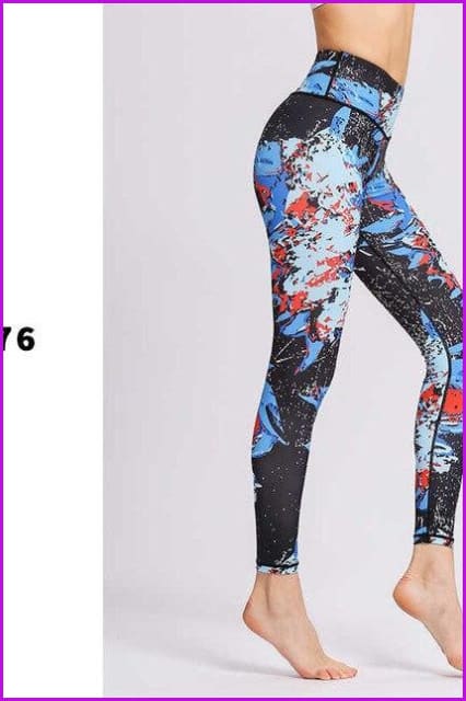 Stretched Leggings Sports Running Gym Pants DE131 - Furdela