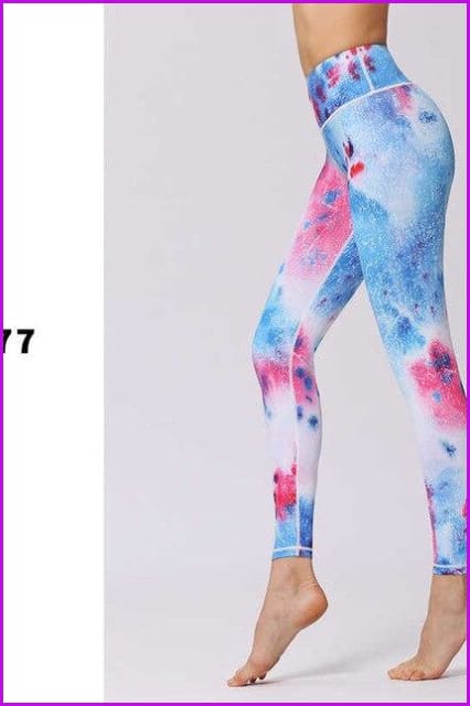 Stretched Leggings Sports Running Gym Pants DE131 - Furdela