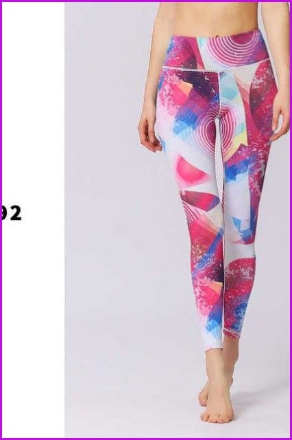 Stretched Leggings Sports Running Gym Pants DE131 - Furdela