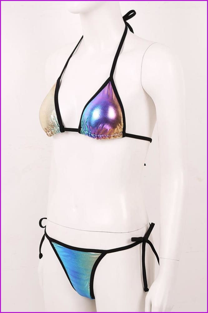 Summer Gradient Hologram Bikini F961 - Furdela