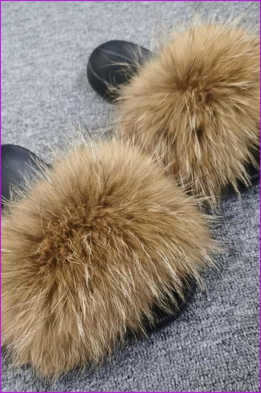 Super Fluffy Raccoon Sliders F005 - Furdela