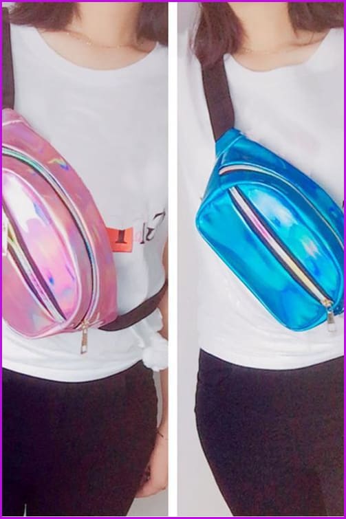 Sweet Hologram Fanny Pack Waist Bag - Furdela