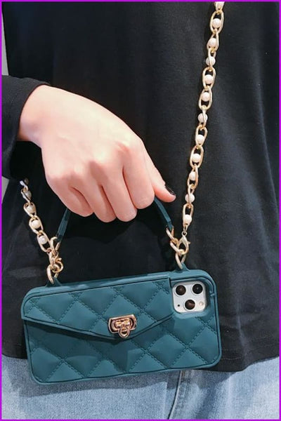 TPU Phone Case Chain Bag F1005 - Furdela