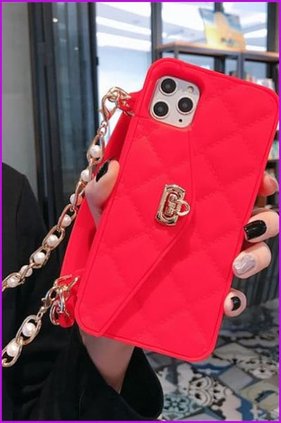 TPU Phone Case Chain Bag F1005 - Furdela