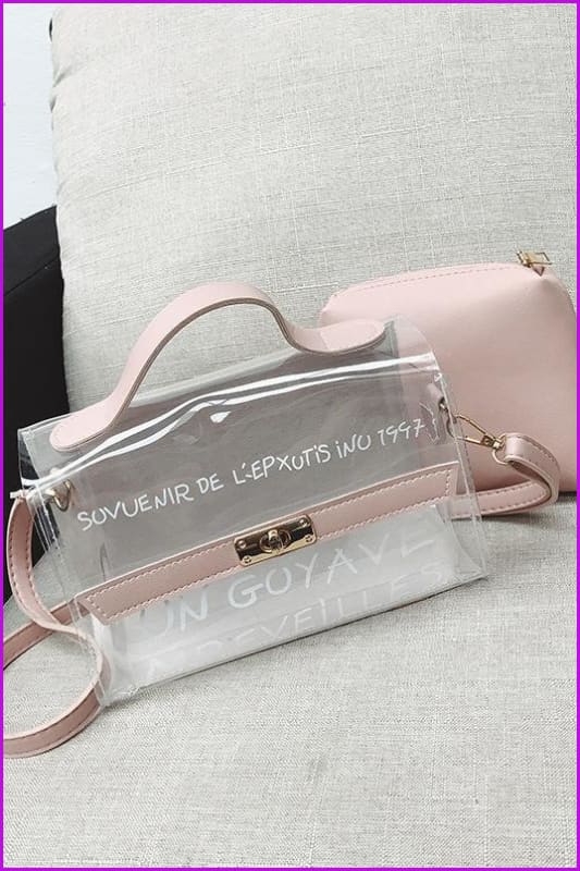 Transparent Jelly PVC Shoulder Bags Handbags F472 - Furdela