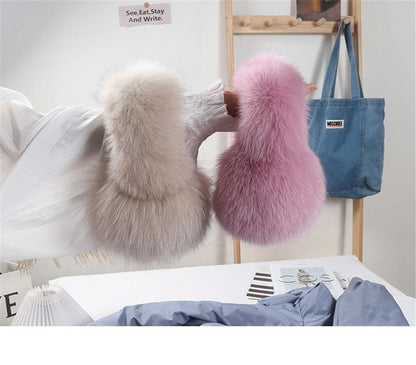 Warmer Winter Fox Fur Earmuffs - Furdela Wholesale