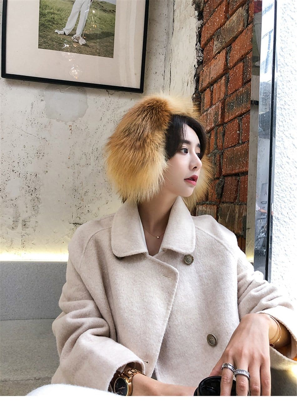 Warmer Winter Fox Fur Earmuffs - Furdela Wholesale