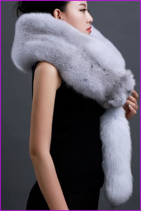 Wholelsale Real Fox Fur Scarf/Shawl/Wrap - Furdela Wholesale