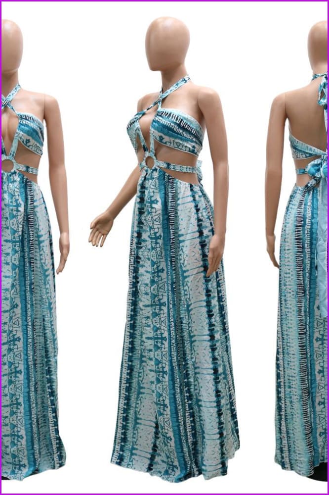Wholesale 2 Colors Backless Beach Dress F2434 - Furdela Wholesale