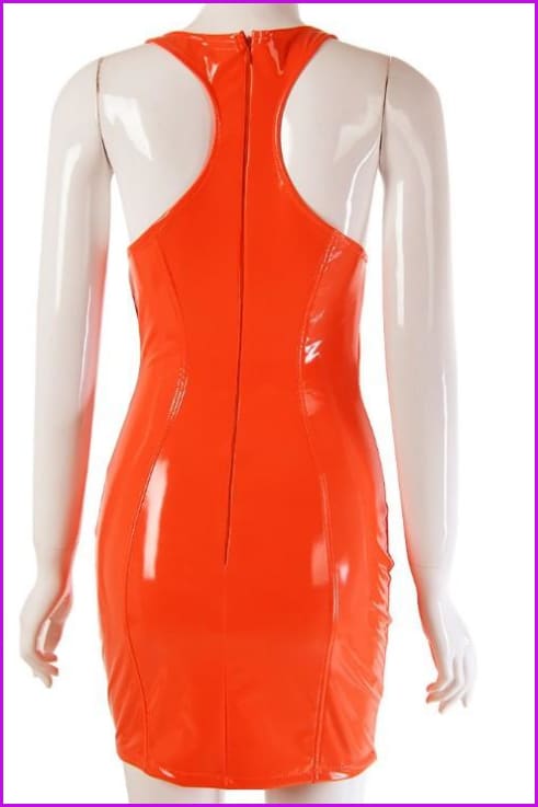 Wholesale 9 Colors PU Leather Bodycorn Dress F330 - Furdela Wholesale