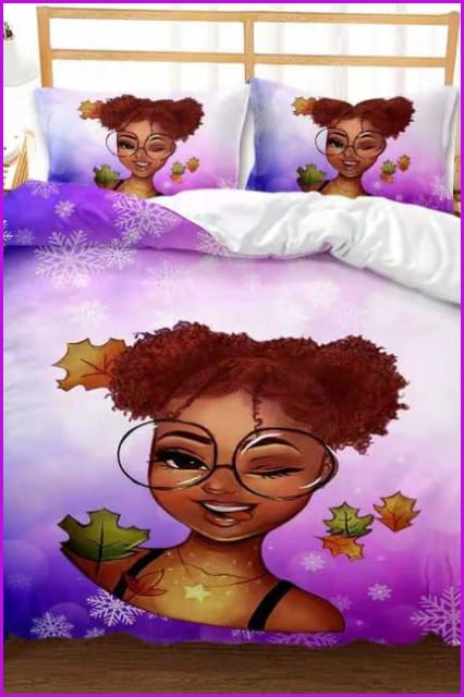 African Girl Bedding Set F2580 - Furdela