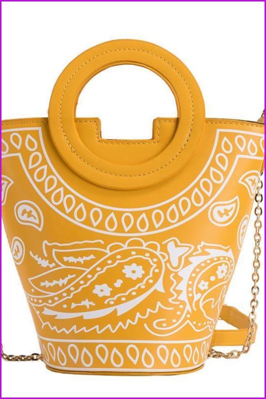 Bandana Print Handbag F2437 - Furdela