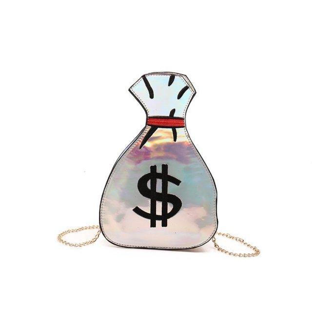 Dollars Laser Shoulder Bag - Furdela