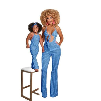 Family Matching Mummy And Daughter Jumpsuit - Furdela