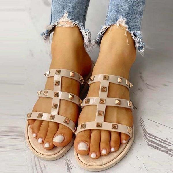 Fashion Rivet Sandals - Furdela
