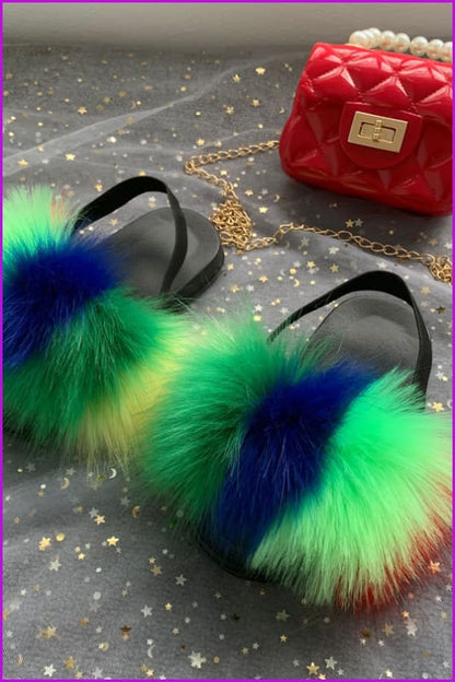 New Colorful Kids Sandal And Bag Set F2339 - Furdela