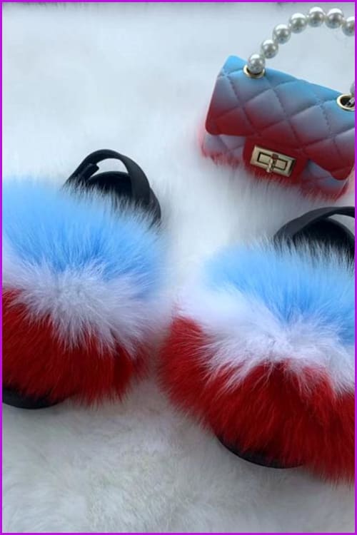 New Colorful Kids Sandal And Bag Set F2339 - Furdela