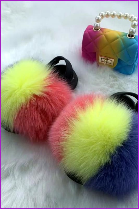 New Colorful Kids Sandal And Bag Set F2339 - Furdela