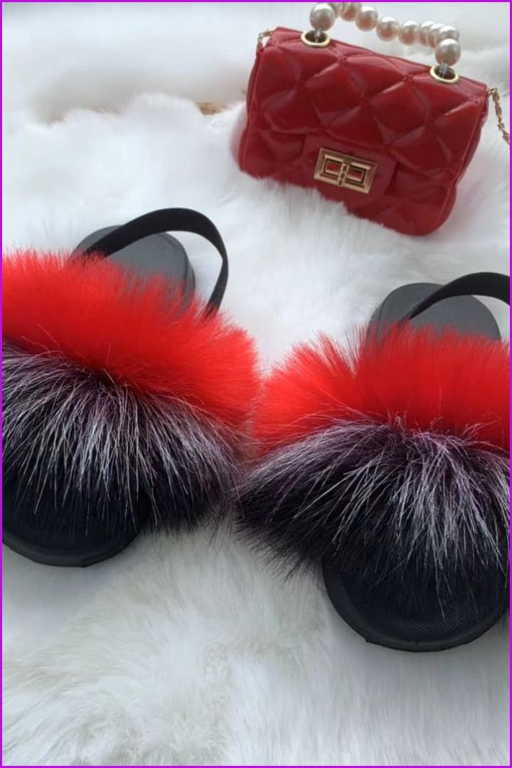 New Colorful Kids Sandal And Bag Set F2339 - Furdela
