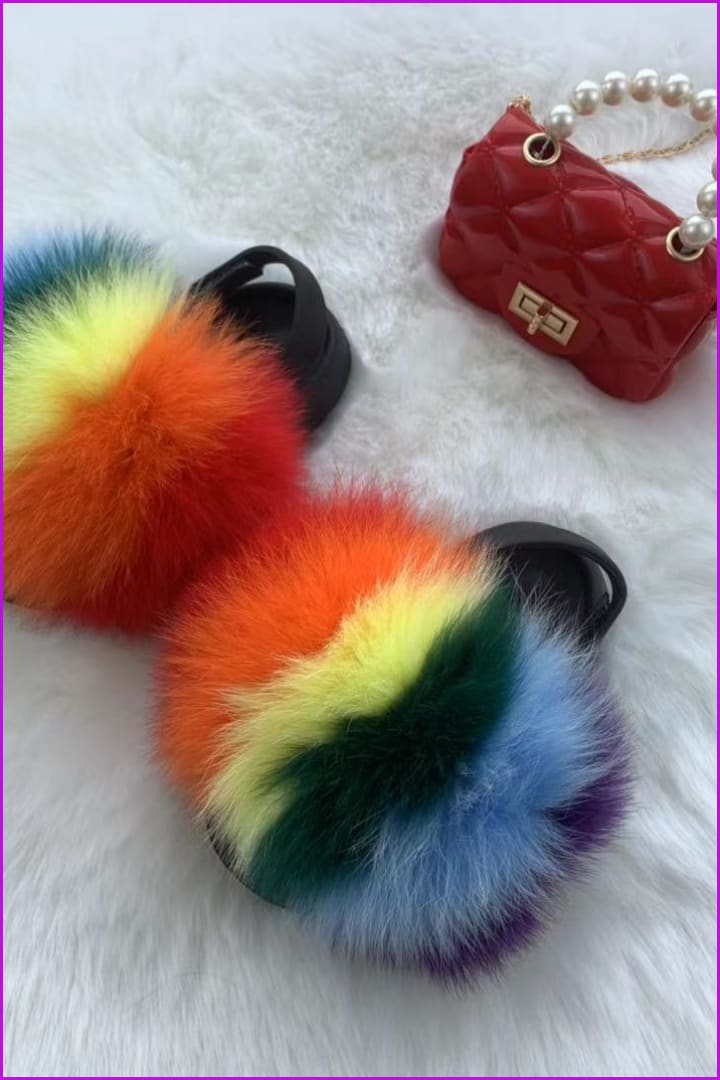 New Colorful Kids Sandal And Bag Set F2339 - Furdela