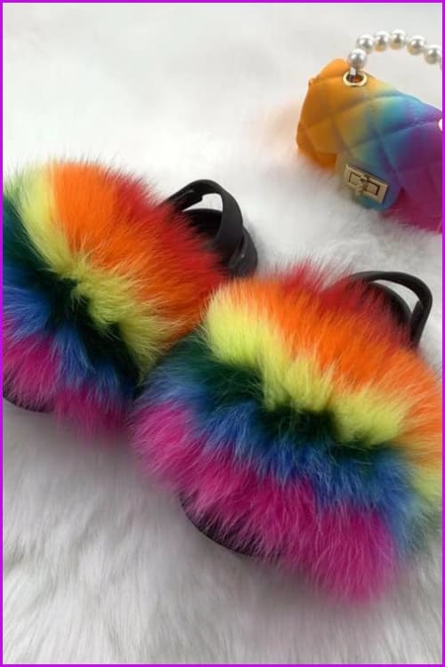 New Colorful Kids Sandal And Bag Set F2339 - Furdela
