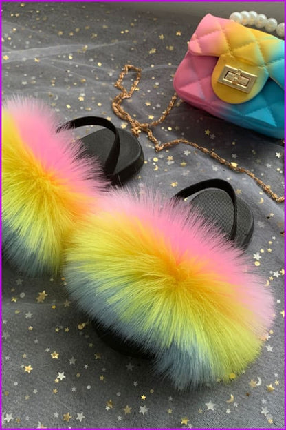 New Colorful Kids Sandal And Bag Set F2339 - Furdela