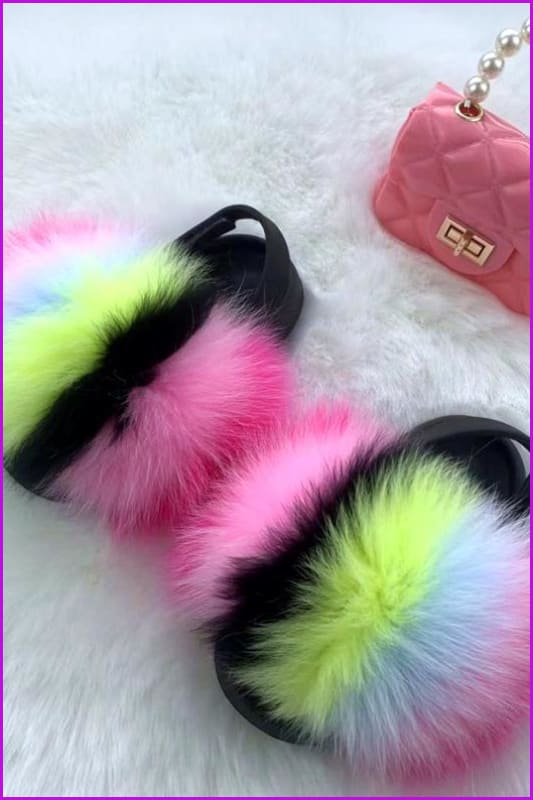 New Colorful Kids Sandal And Bag Set F2339 - Furdela