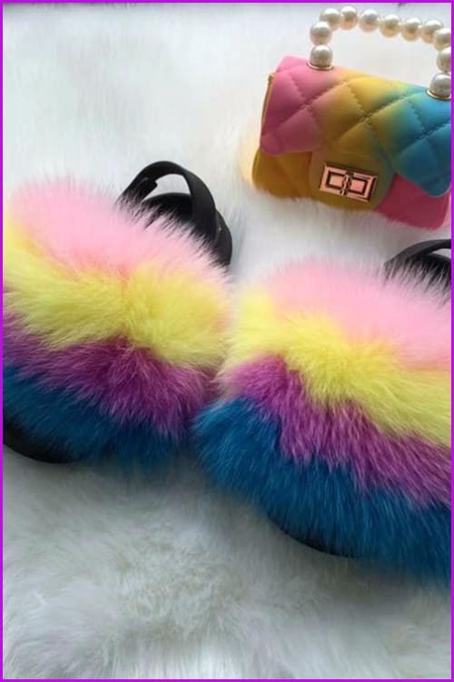 New Colorful Kids Sandal And Bag Set F2339 - Furdela