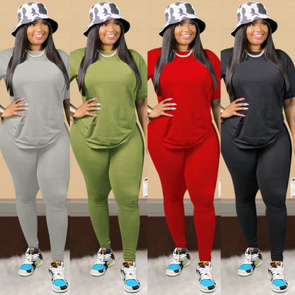 Plus Size Casual Women Tracksuit F1956 - Furdela