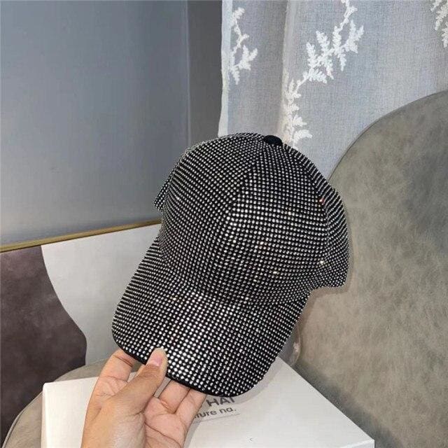 Rhinestone Baseball Hat - Furdela