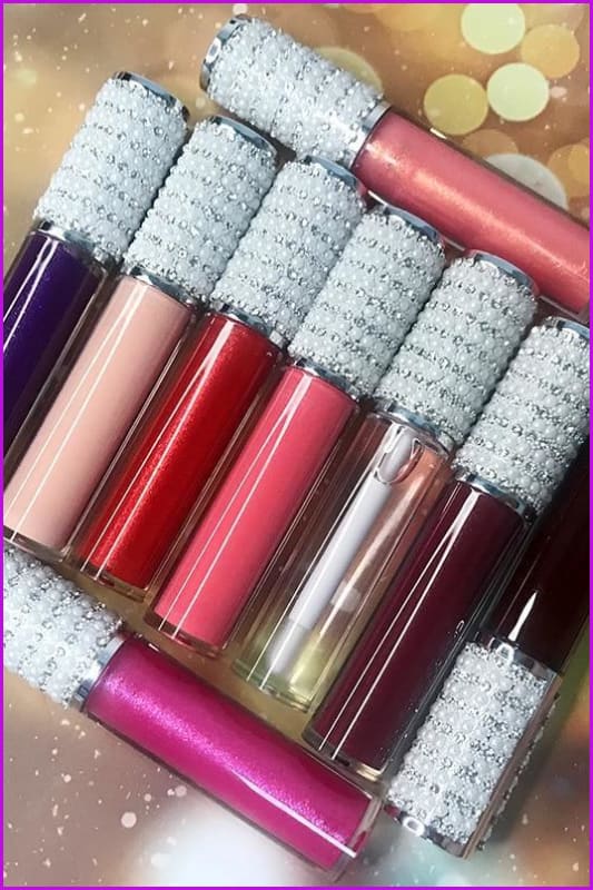 Shiny Glitter Glossy Liquid Lip Gloss Custom Lipstick F2083 - Furdela