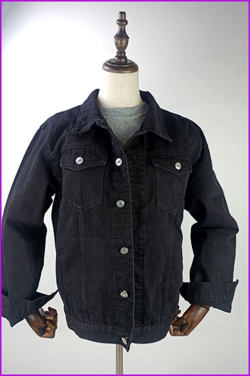 Vintage Loose Denim Jacket - Furdela