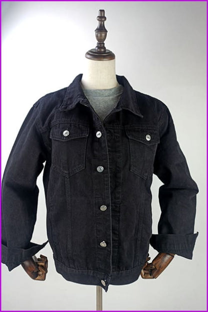 Vintage Loose Denim Jacket - Furdela