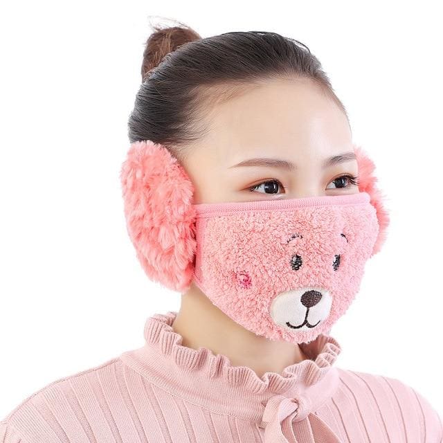 Winter Fur Earmuffs Mask for Face - Furdela Wholesale