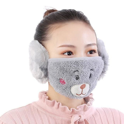 Winter Fur Earmuffs Mask for Face - Furdela Wholesale