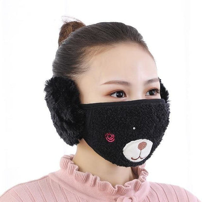 Winter Fur Earmuffs Mask for Face - Furdela Wholesale