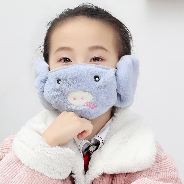 Winter Fur Earmuffs Mask for Face - Furdela Wholesale