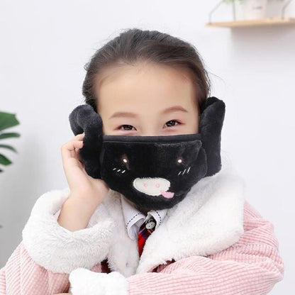 Winter Fur Earmuffs Mask for Face - Furdela Wholesale