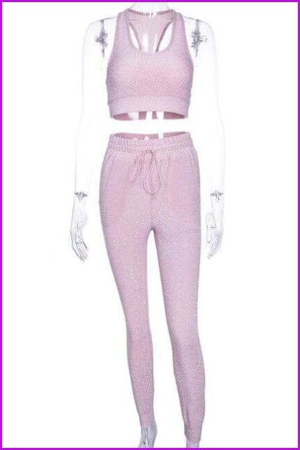 Women Short Vest and Pants Two-piece Suit Set F209 - Furdela