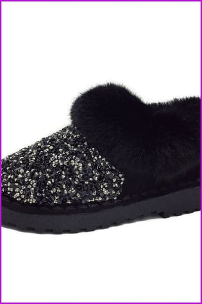 Women Winter Warm Lady Shiny Snow Boots DF058 - Furdela Wholesale