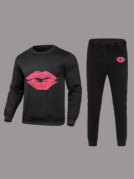 BASICS Men Print Regular Two-piece Pants Set BO5078 Furdela