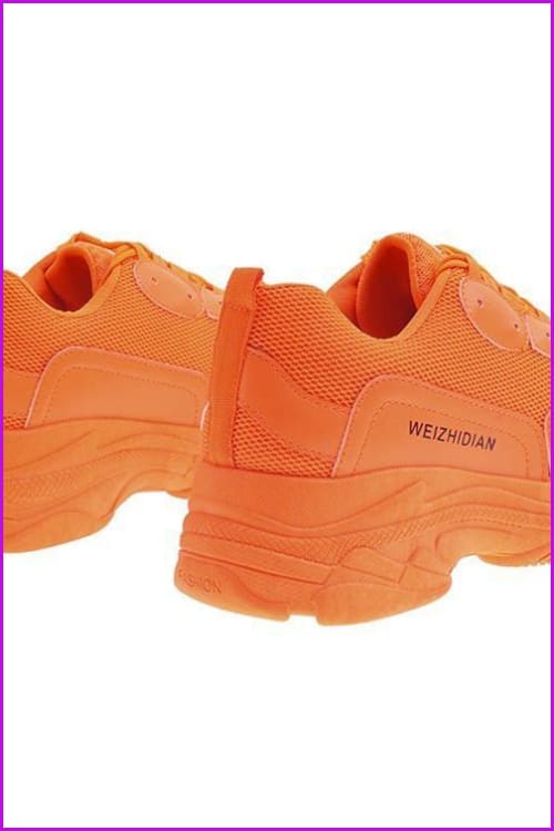 Yellow/Green/Orange Noen Women Sports Sneakers Shoes F171 - Furdela