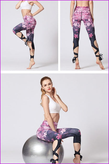 Yoga Leggings Slim Fitness Athletic Pants DE141 - Furdela